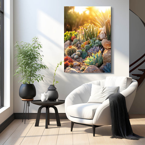 Sunrise Cactus Art Print