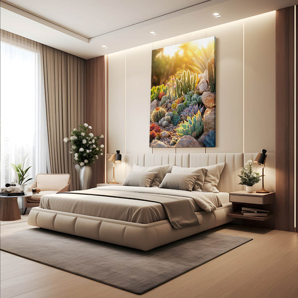 Sunrise Cactus Art Print