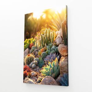 Sunrise Cactus Art Print