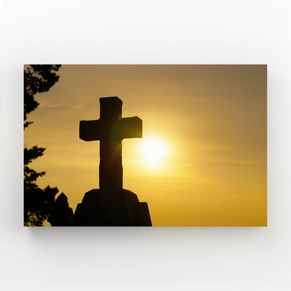 Sunrise Cross Christian Wall Art | MusaArtGallery™