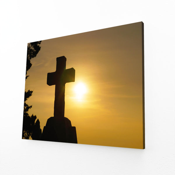 Sunrise Cross Christian Wall Art | MusaArtGallery™