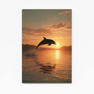 Sunrise Dolphin Art