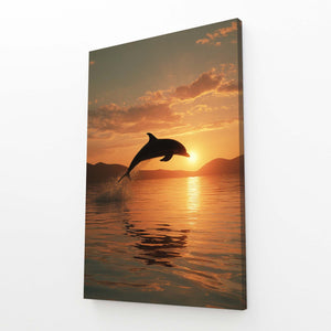 Sunrise Dolphin Art
