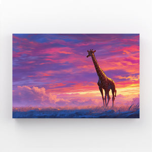 Sunrise Giraffe Wall Art