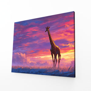 Sunrise Giraffe Wall Art