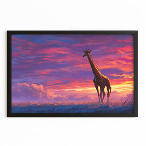 Sunrise Giraffe Wall Art