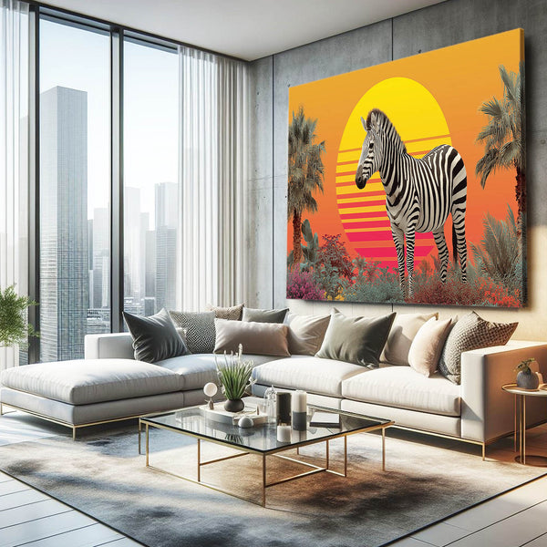 Sunrise Zebra Wall Art