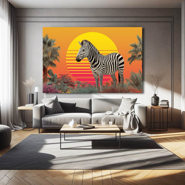 Sunrise Zebra Wall Art