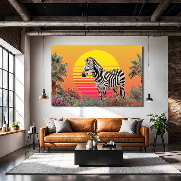Sunrise Zebra Wall Art
