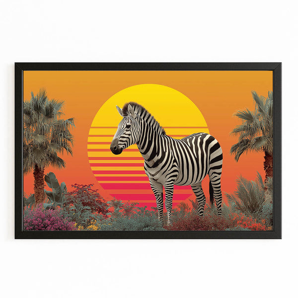 Sunrise Zebra Wall Art