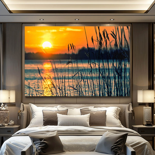 Sunset Art Golden Reflection | MusaArtGallery™