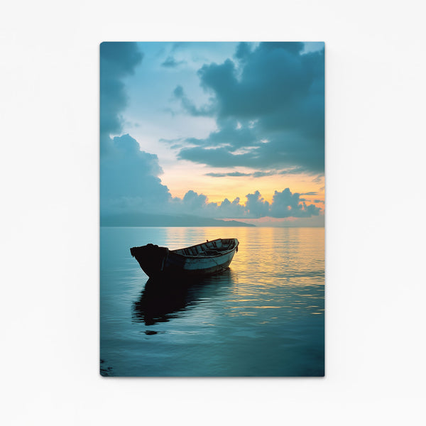 Sunset Boat Coastal Wall Art