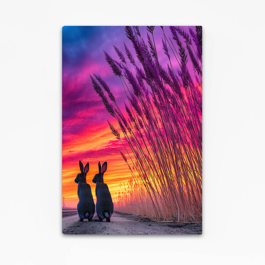 Sunset Bunny Wall Art