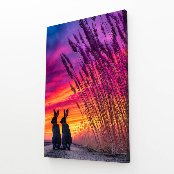 Sunset Bunny Wall Art