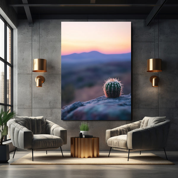 Sunset Cactus Art