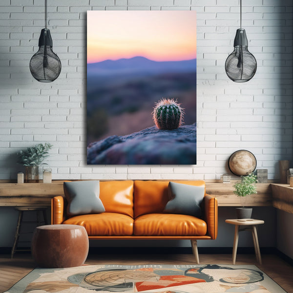 Sunset Cactus Art