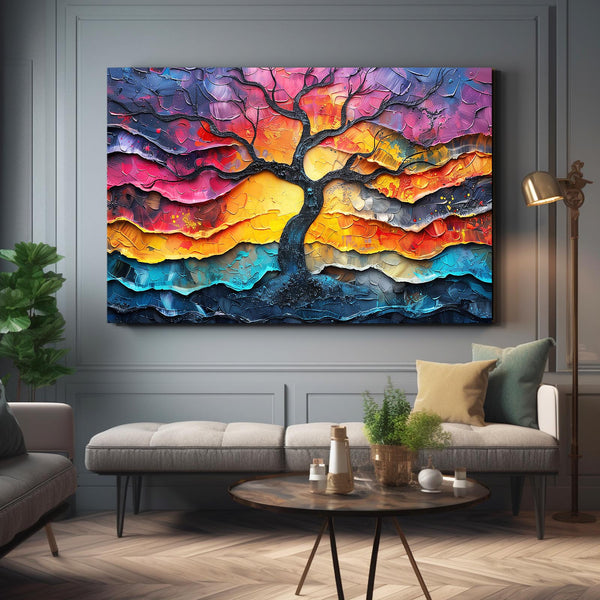 Sunset Fusion Tree Art | MusaArtGallery™