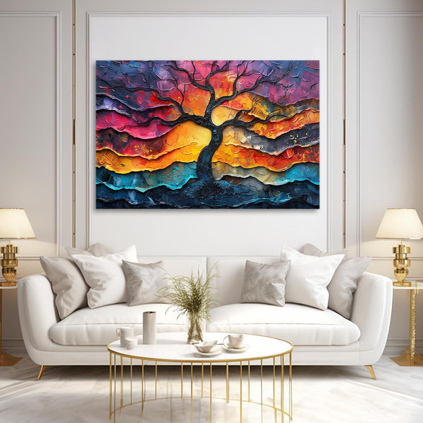 Sunset Fusion Tree Art | MusaArtGallery™