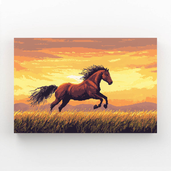 Sunset Horse Art