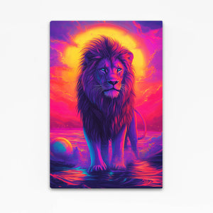 Sunset Lion Wall Art | MusaArtGallery™