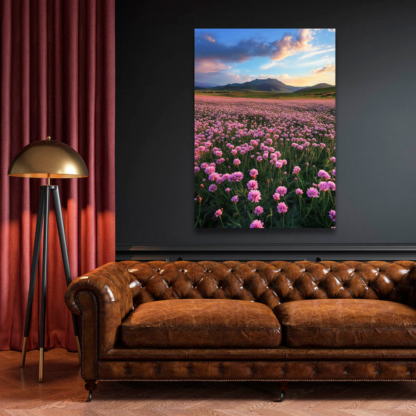 Sunset Meadow Flower Art | MusaArtGallery™