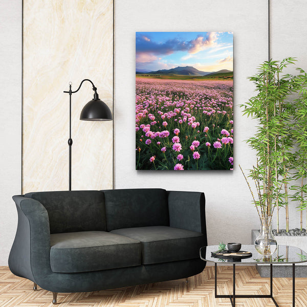 Sunset Meadow Flower Art | MusaArtGallery™