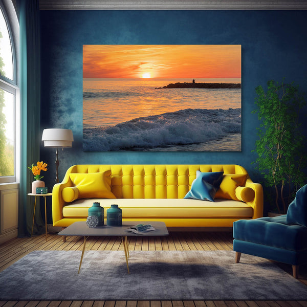  Sunset Over Ocean Art  | MusaArtGallery™