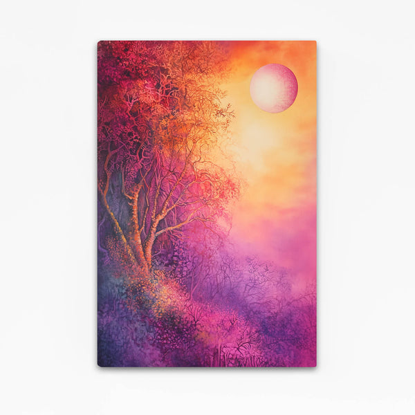 Sunset Reverie Abstract Pink Art | MusaArtGallery™