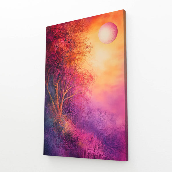 Sunset Reverie Abstract Pink Art | MusaArtGallery™