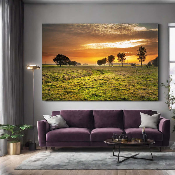 Sunset Scenery Wall Art | MusaArtGallery™