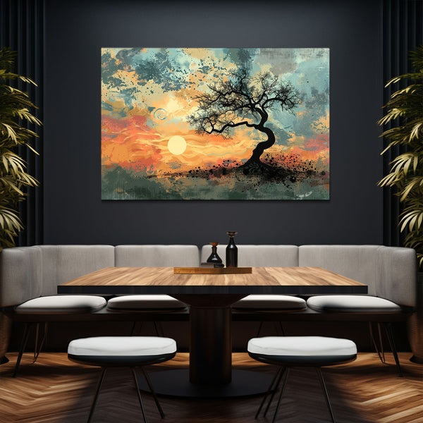 Sunset Serenity Tree Art | MusaArtGallery™