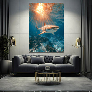Sunset Shark Art