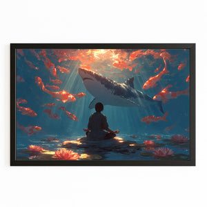 Sunset Shark Artwork