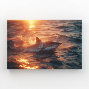 Sunset Shark Wall Art