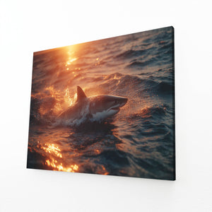 Sunset Shark Wall Art