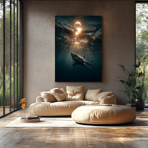 Sunset Shark Wall Decor