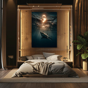 Sunset Shark Wall Decor