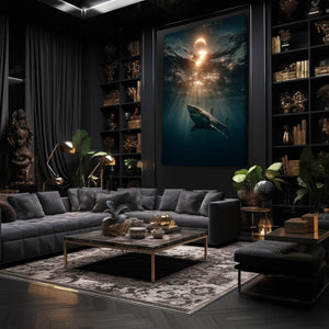 Sunset Shark Wall Decor
