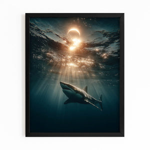 Sunset Shark Wall Decor