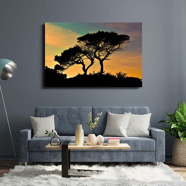 Sunset Silhouette Tree Art | MusaArtGallery™