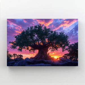 Sunset Tree Of Life Wall Art