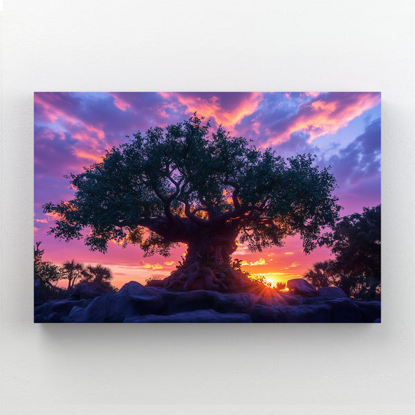 Sunset Tree Of Life Wall Art