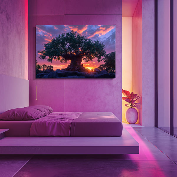 Sunset Tree Of Life Wall Art