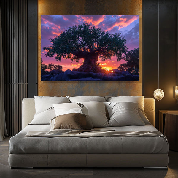 Sunset Tree Of Life Wall Art