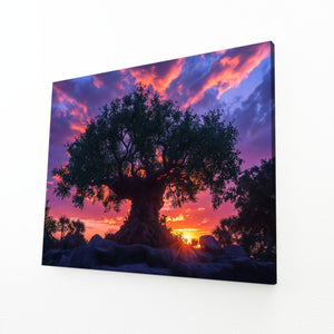 Sunset Tree Of Life Wall Art