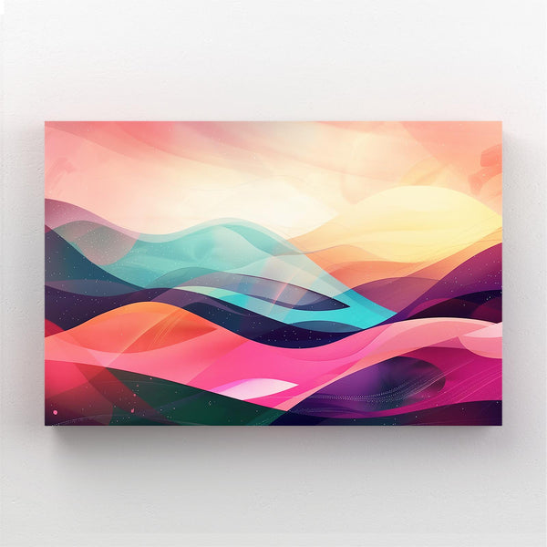 Sunset Waves Abstract Art | MusaArtGallery™