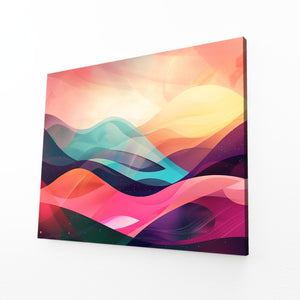 Sunset Waves Abstract Art | MusaArtGallery™