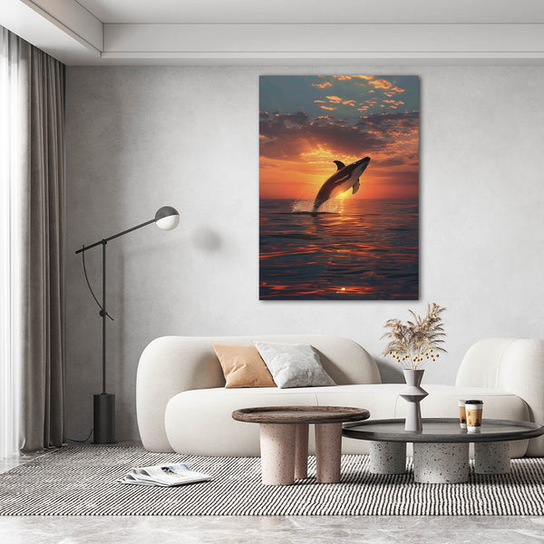 Sunset Whale Art | MusaArtGallery™