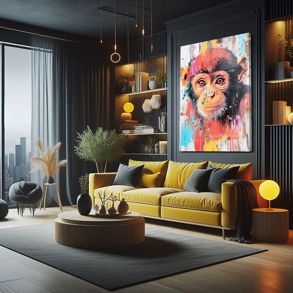 Suoer Cute Monkey Art