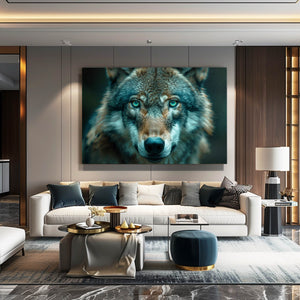 Sweet Green Wolf Art | MusaArtGallery™